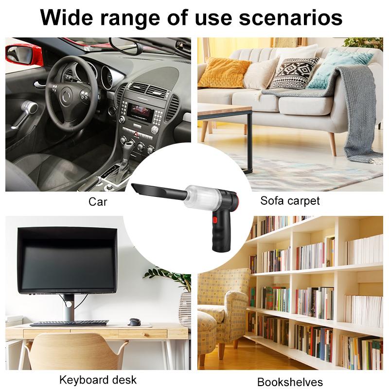 16000pa Wireless Vacuum Cleaner Portable Usb Rechargeable Handheld Automatic Vacuum Cleaner For Car Home Pet Mini Vacuum Cleaner
