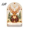 Durable Acrylic Decor Christmas Pearl Light Ornaments for Holiday Home Decor LED Decorative Unique Lamp with Soft Glow Bedroom Bookshelf And