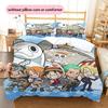 One Piece Pattern Bedding Quilt Set  Home Decoration  Gift (1 * Duvet Cover + 2 * Pillowcase  Without Core)