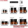 Set Of 2 Modern Realistic Flame Curtains Digital Printing Dramatic Fire Road Scene Black Background Living Room Wall Decor Curtain For Great Made