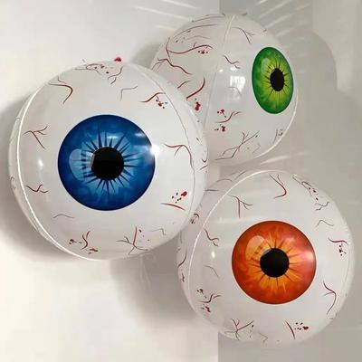 38CM/15Zoll Halloween-Dekoration Ballon Horror 4D aufblasbares Augapfel Halloween-Thema Augapfel Party Heimdekoration Horror-Requisiten