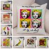 Andy Warhol Sunset Cat Cattle Banana Pillowcase Decor Nordic Pillow Case For Sofa Home Plush Throw Vintage Cushion Cover