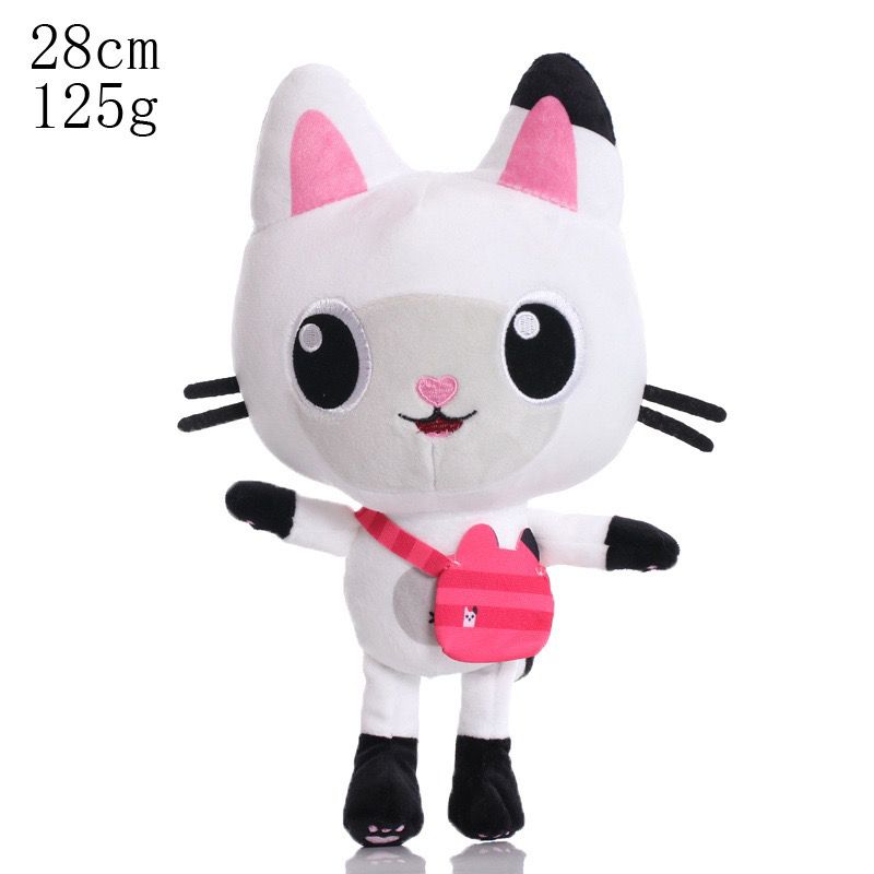 Cute Gabby's Dollhouse Plush Pandy Paws MerCat Cakey Cat Kitty Fairy DJ Catnip Baby Box Cat Soft Stuffed Cartoon Cat Toys for Kids Fans Birthday Gift