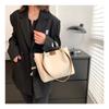 Damen Faux-Leder Eimer Tasche Neu Retro Minimalistisch Große Kapazität Reißverschluss Schulter Handtasche