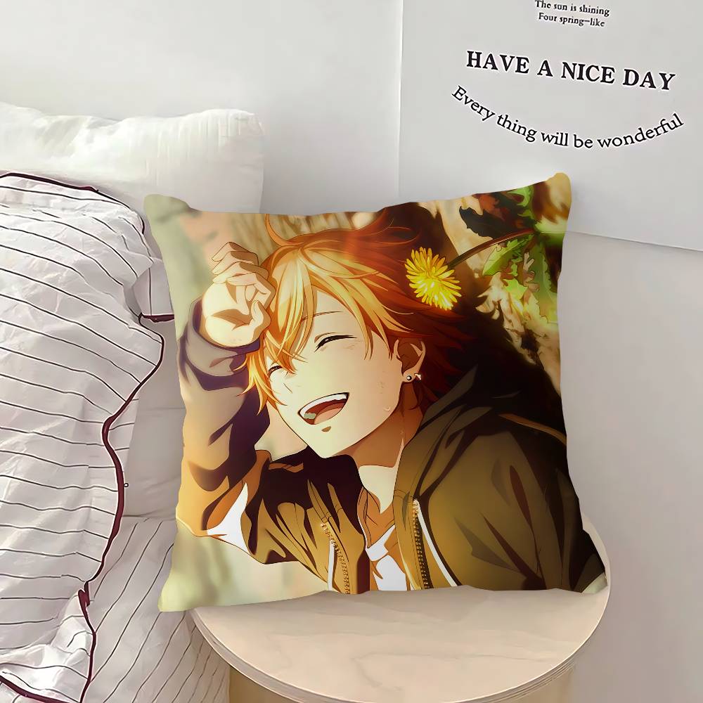 S-Shinonome A-AkitoS Pillow Case Removable Washable Cushion Cover – All-Season Soft Linen