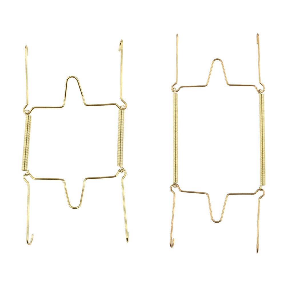 5 Sizes Wall Display Invisible Dish Hangers Adjustable Plate Spring Holder 1/5pc