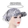 Printed Brim Bandana Hat Paisley Floral Sun Visor Hat Fashion Bandana Scarf  for Women