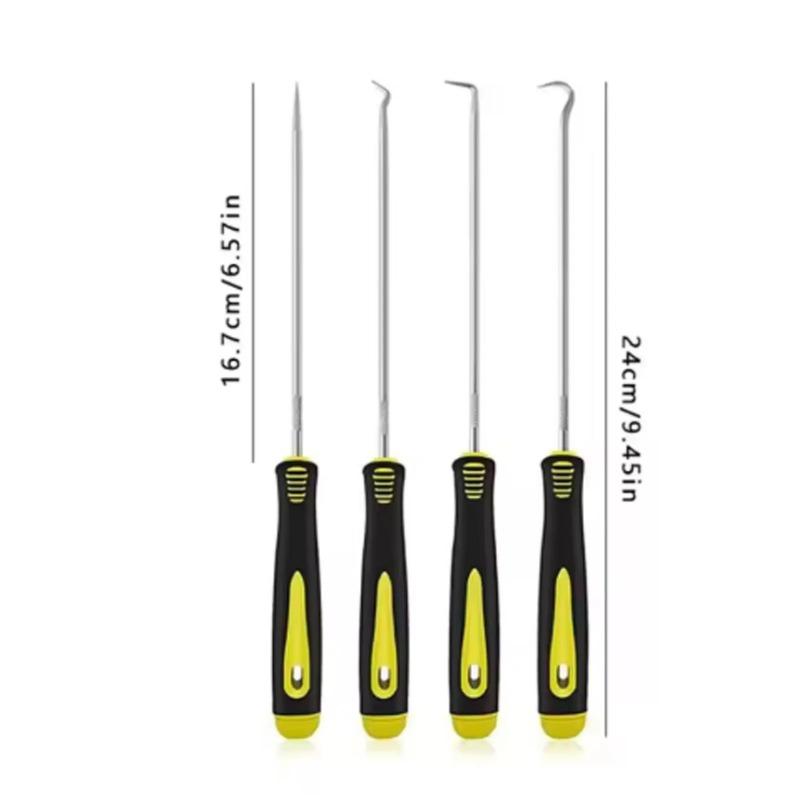 4pcs Car Pick And Hook Set O Ring Seal Gasket Puller Oring Removal Screwdriver Hand Tool Oil Sealing Auto Vehicle Repair Tools