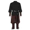Halloween Pirate Renaissance Stirrup Pants Adult Costume for Stage Performance