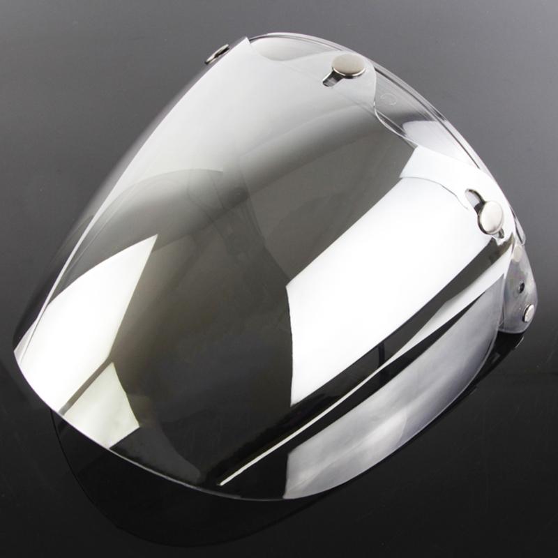 Universal Open Face Retro Helmet Visor Odorless Lens 3-snap Shield Visor Design