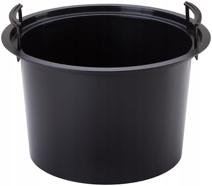 Sahara Dunes Slim 30 Round Flower Pot | Black