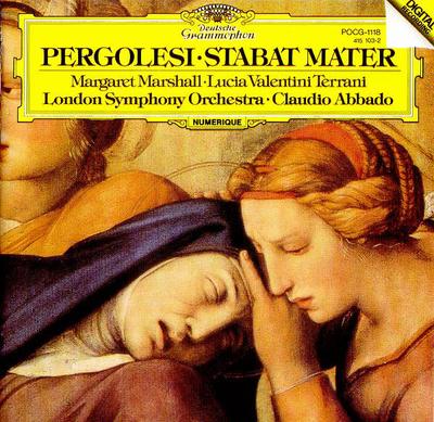 CD PERGOLESI  Stabat Mater 4151032 DEUTSCHE GRAMMO 1985 Japan Classical Used