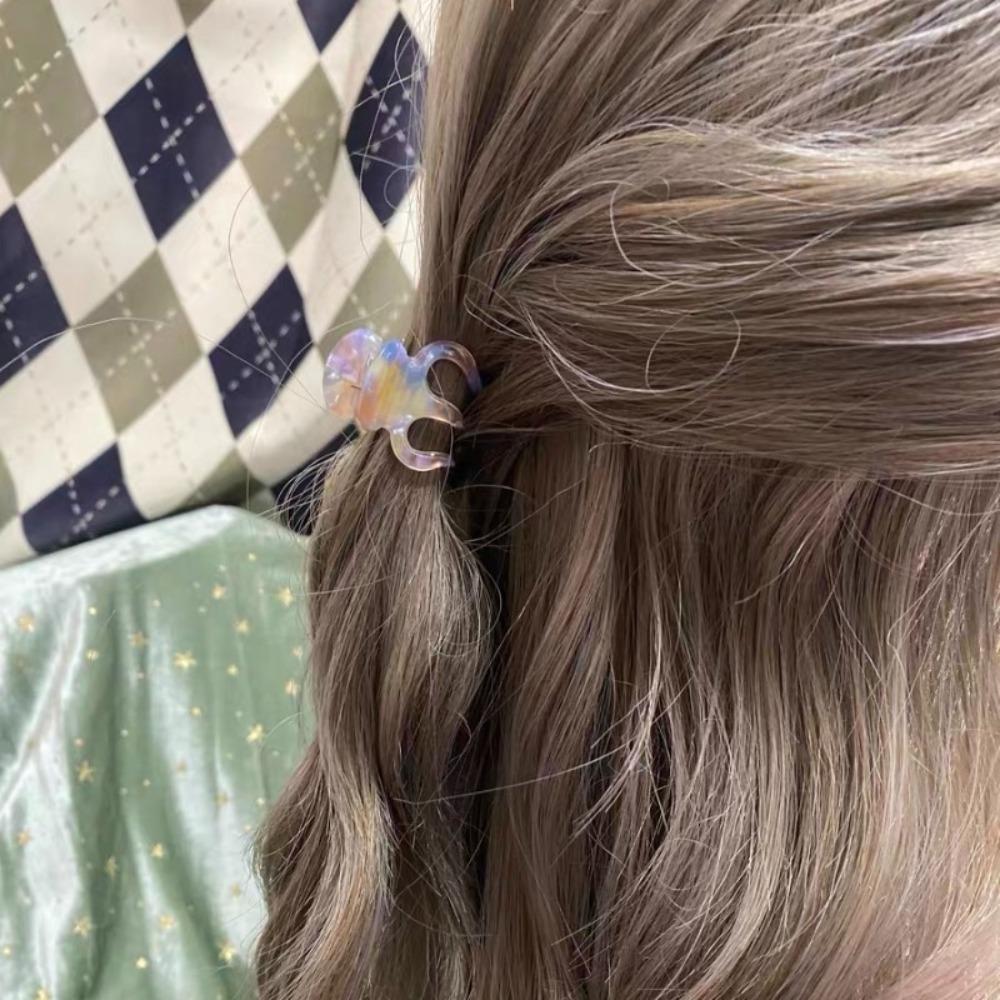 Hollow Out High Ponytail Fixed Artifact Hairpin Small Retro Mini Hair Claw  Hair Accessories