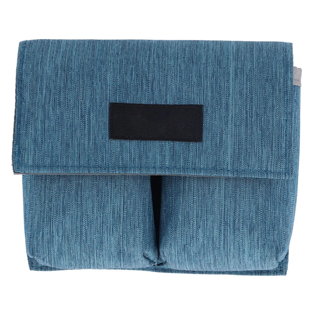 Drone Battery Bag 2 Pockets Portable Camera Battery Case Protective Cover for Outdoor Blue