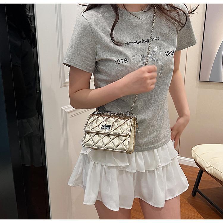 IELGY Модная сумка-мессенджер с цепочкой из бриллиантов на плечо — фото 7