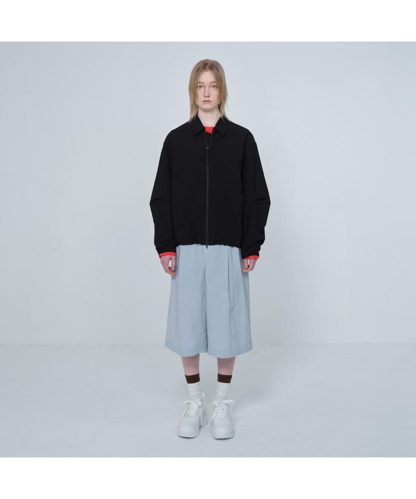 Customellow [Online Only] Black Crinkled Coach Jacket Cquam26212Bkx