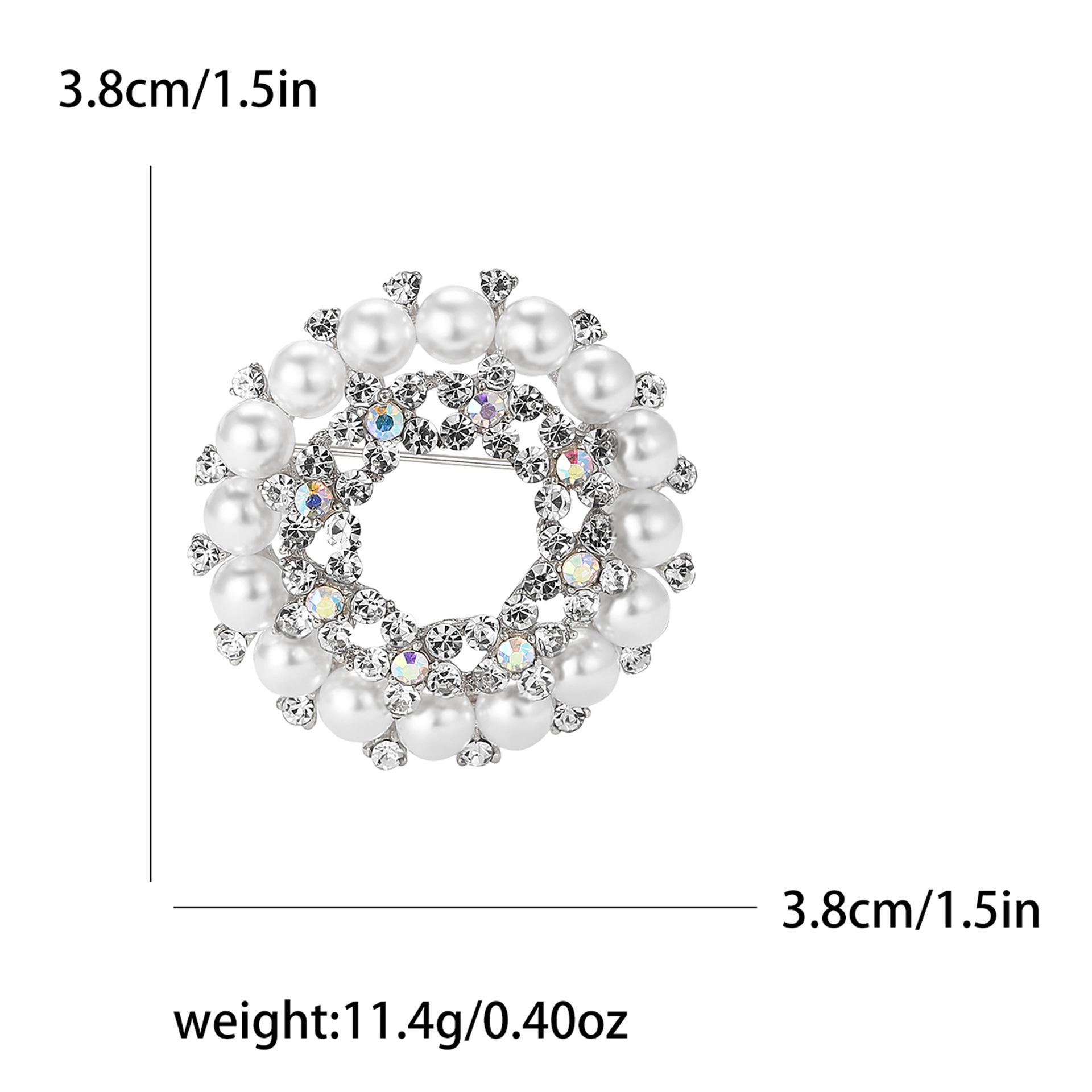 Корейский сплав горный хрусталь венок брошь атмосферный элитный женский костюм кардиган корсаж ювелирные изделия булавка