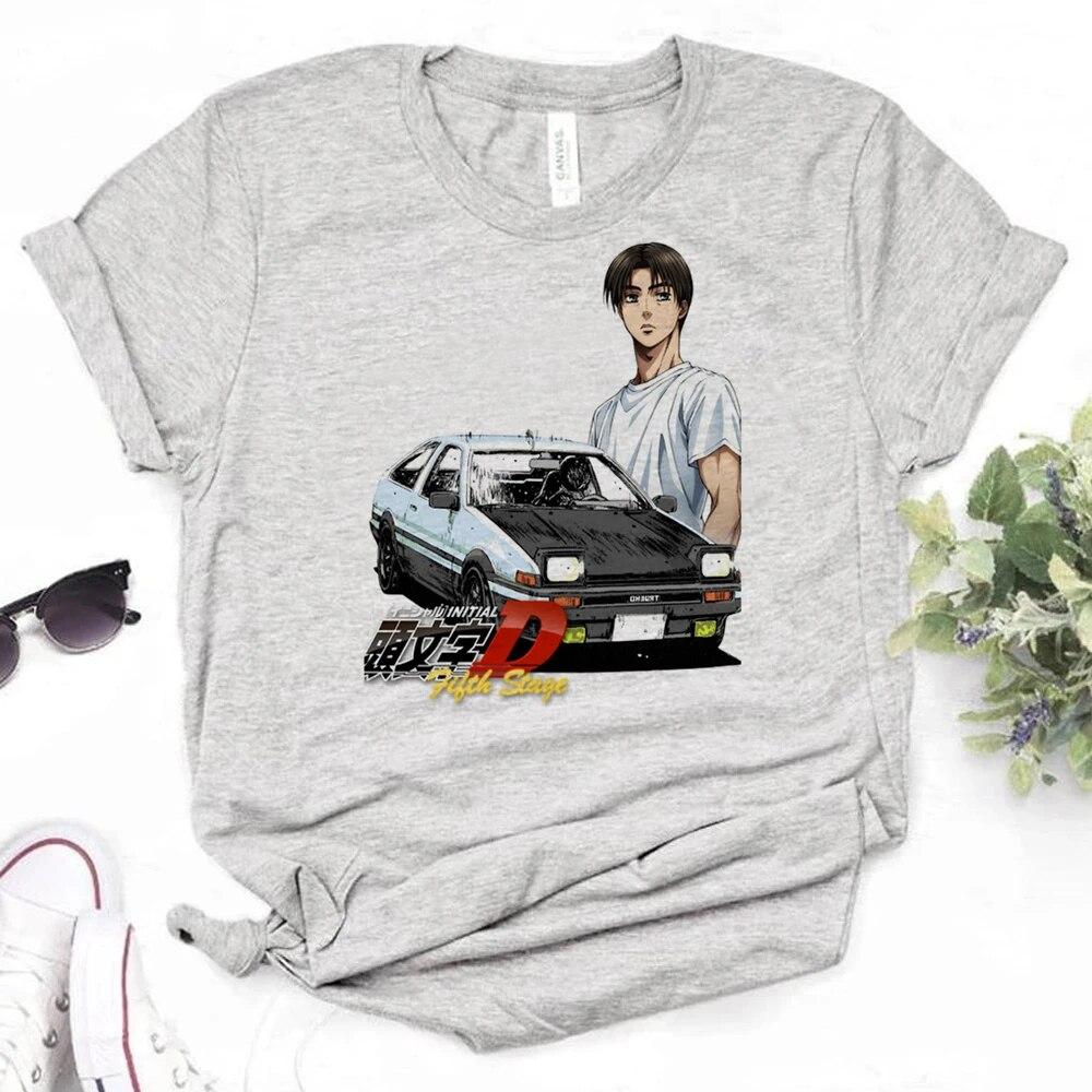 Initial D T-shirts Women Comic Streetwear T Shirt Female Manga Y2k Clothes Unisex