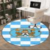 1PC round rug Newcastle United Crest Printed Round Area Rug ,Rug For Home Office, Round Chair Rug, Decorative Carpet Fan gifts Christmas gift