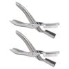 2 Stück Professionelles Stahl-Schälwerkzeug für Flusskrebse Ergonomischer Griff Sicherer Flusskrebs-Schäler Schwanzentferner Küchenhelfer