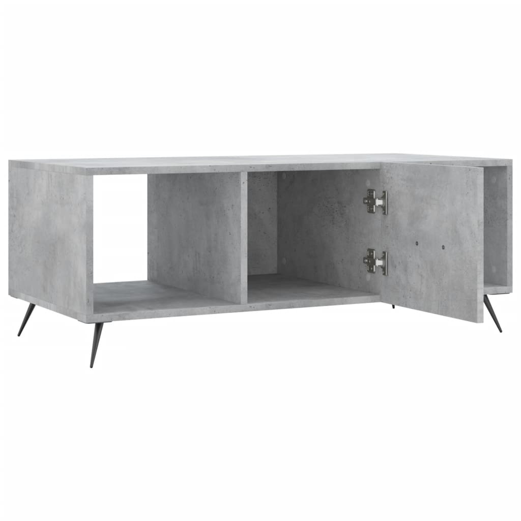  Coffee Table, Concrete Grey, 102x50x40 Cm