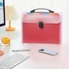 Large Capacity A4 Handheld File Bag Transparent Student Bellows Bag Test Paper Storage Bag  Student
