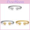 Bracciale da Donna in Acciaio di Titanio con Design a Filo Inclinato per Regalo e Moda