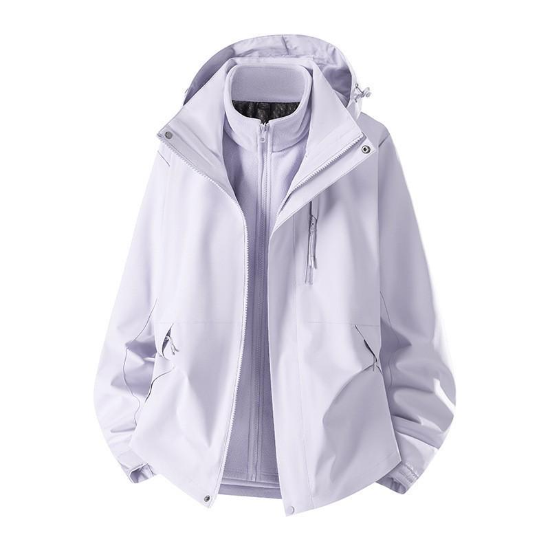 Unisex 3-in-1 Ski Jacket: Warm, Windproof  Waterproof for Autumn/Winter XL