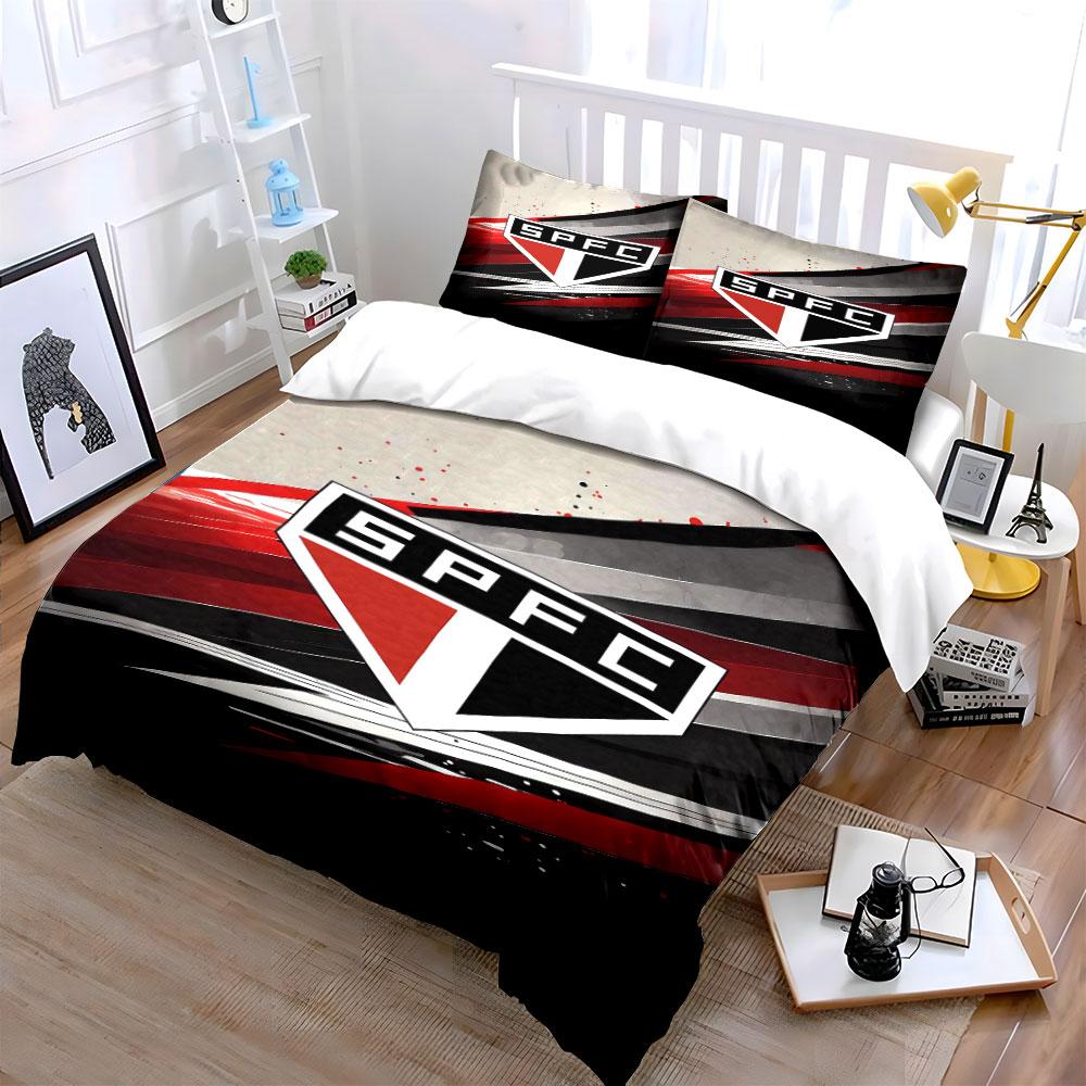SPFC logo and stripes. Bedding sets Duvet cover sets Duvet covers Pillowcases(1 * Duvet Cover 2 * Pillowcases without duvet insert)