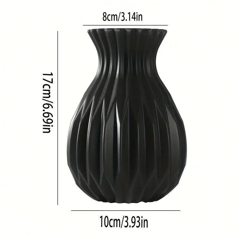 High Value Pineapple Plastic Vase Flower Arrangement Home Display Modern Light Luxury Simulation Plastic Vase