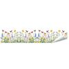 Colorful Spring Floral Window Cling Double-Sided Static Glass Sticker Stained Glass Effect Flowers Butterflies Window Decal for Kitchen Bedroom