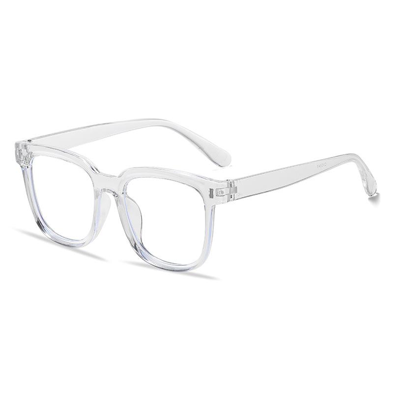 

541 Корейская версия квадратной оправы большого размера, блокирующая синий свет, 2024 новинка, оправа для очков цвета рисового гвоздя, простая и тонкая, ретро плоское зеркало