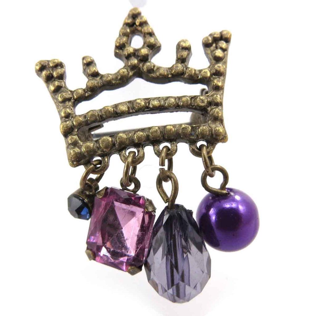 

Les Trésors De Lily [J7848] - Пурпурная дизайнерская брошь Scarlett