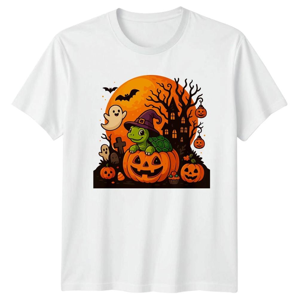 Pumpkin Turtle Spooky Halloween TShirt Turtle Lover Halloween Gift Him Her S