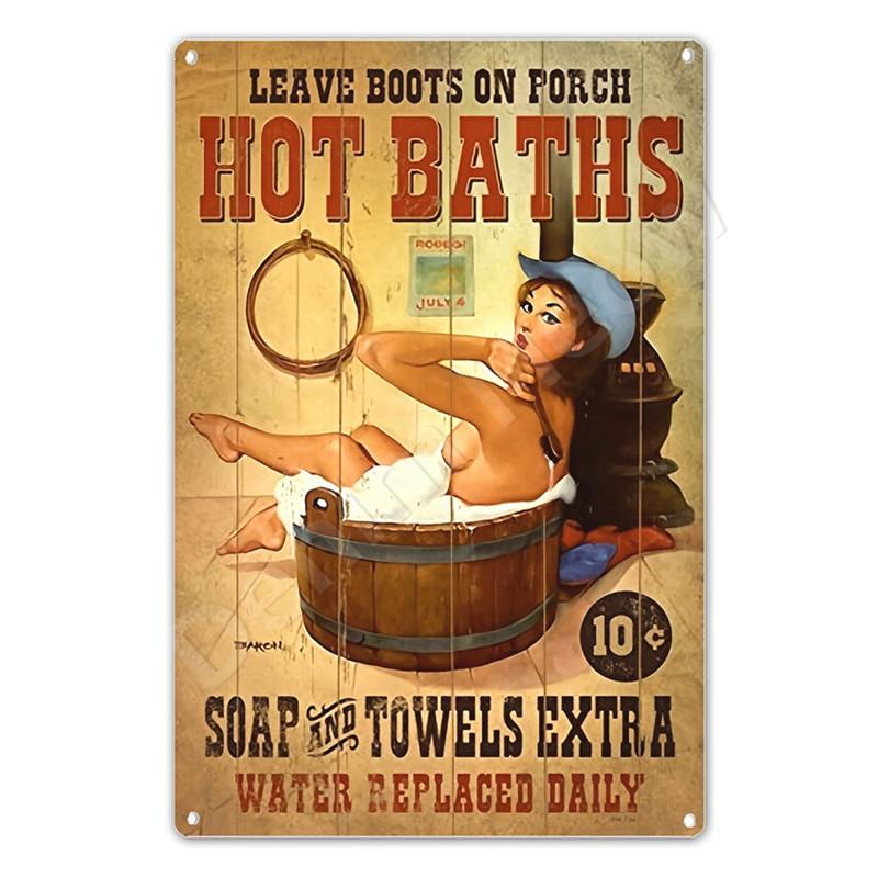 West Cowboy Tin Sign, I'm Your Huckleberry Vintage Metal Sign, Wall Art Poster, Dominic Sign for Bar, Garage, Cafe, Decor