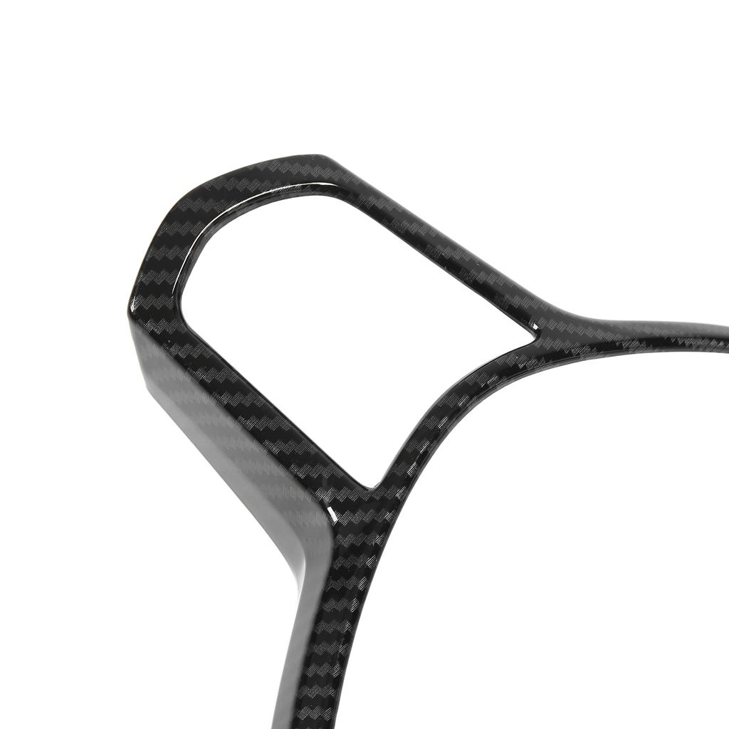 Steering Wheel Cover Frame Carbon Fiber Style ABS Stylish Wearproof Replacement for Civic 2022 LHD