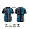Men Button Sublimation Baseball Jersey Adults Custom Quick Dry Baseball Wear Uniforms Personal T-shirt Breathable Jersey TOP