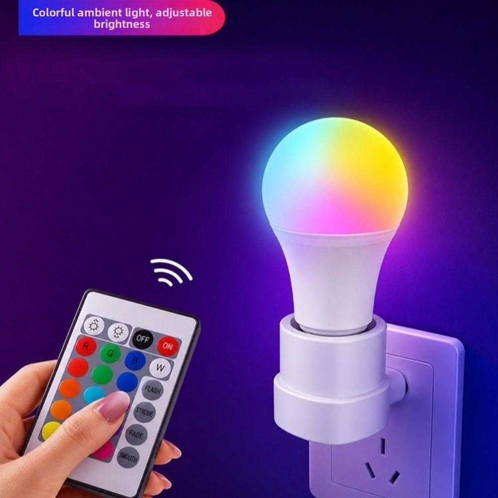 Adjustable Brightness RGB Color Changing Light Bulb Multicolor Color Changing Bulb