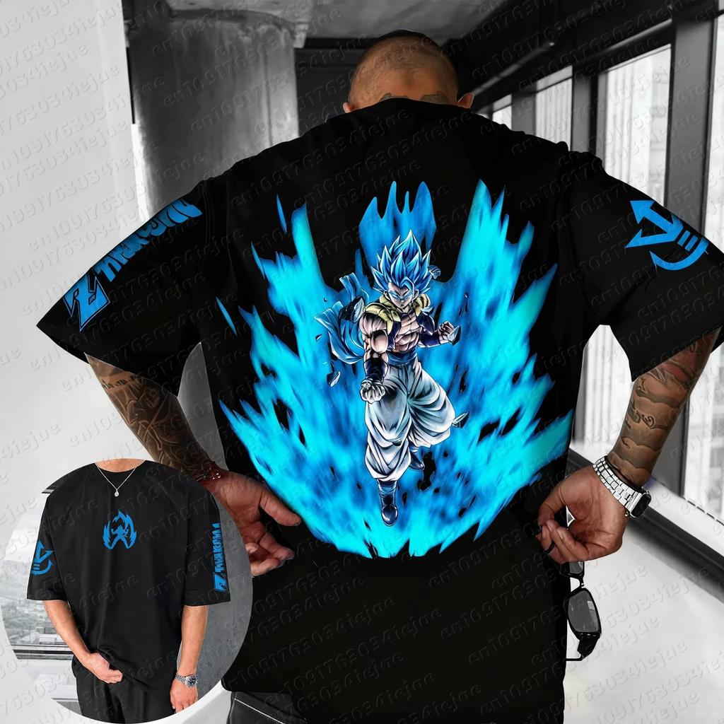 Saiyan Son Goku Anime Dragon Ball Harajuku Men Summer T-shirt 2026 Oversized Retro Street Women Casual Loose Short Sleeve Unisex