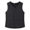 Women's Warm Padded Vest Lightweight Sleeveless Slim Fit Waistcoat Windproof Single-breasted Solid Color Vest for Fall