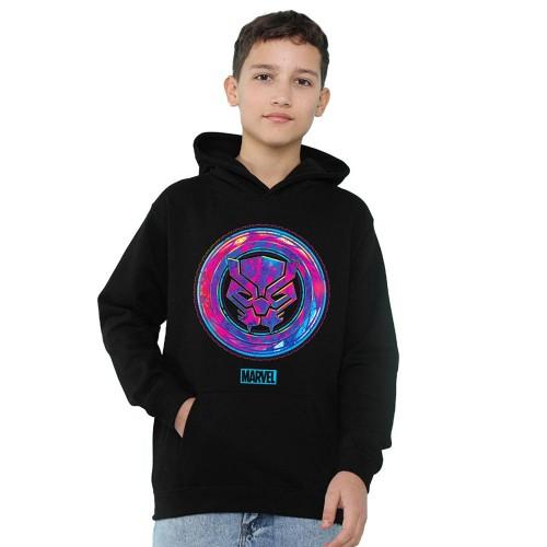 Black Panther Childrens/Kids Cyber Pull Over Hoodie