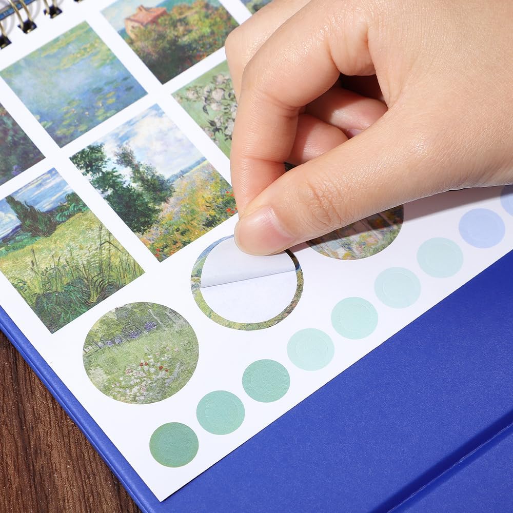 2026 Calendar Desktop Calendar - Vintage oil painting style art flip calendar with month labels and clear date display, suitable for office