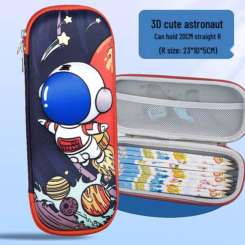 3D Large Capacity EVA Pencil Case for Kids - Multifunctional Storage Bag for Boys and Girls