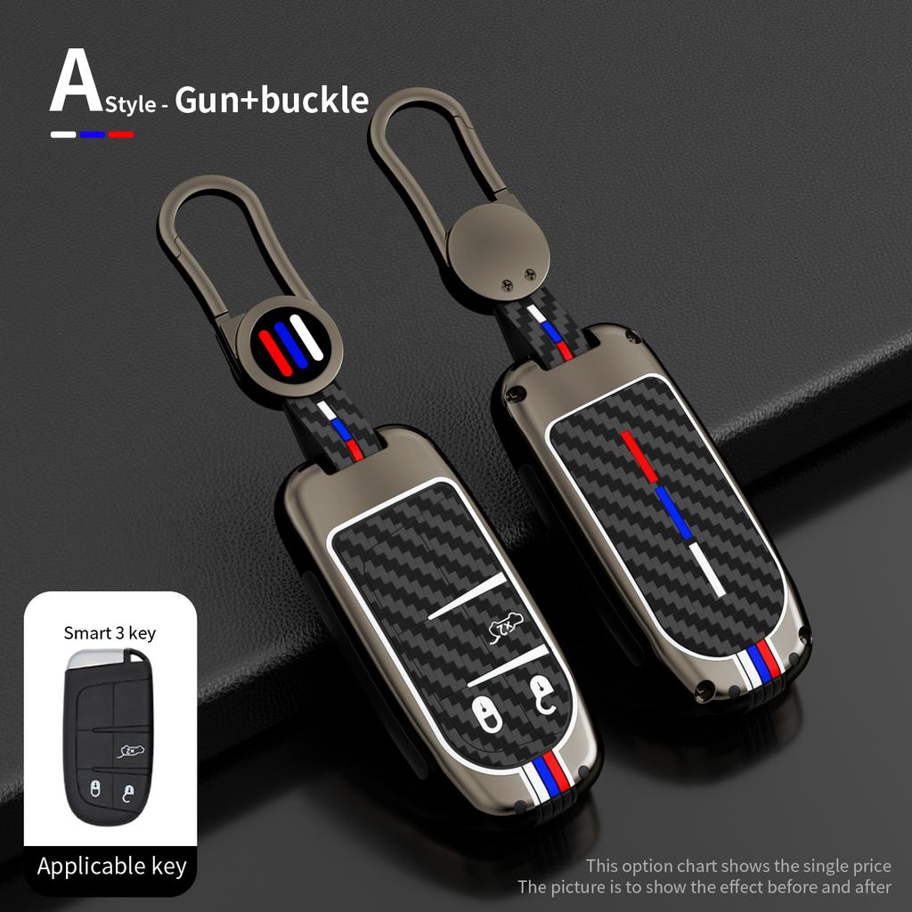 Car Key Case Full Cover for Jeep Grand Cherokee Renegade Fiat Freemont Dodge Charger Challenger Durango Journey Accessories