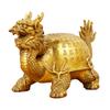 Brass Ornament Longevity Dragon Turtle Elderly Birthday Gift for Elders