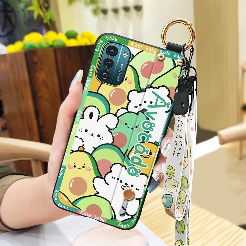 Phone Holder Shockproof Phone Case For Nokia G11/G21 Cartoon Lanyard Protective Waterproof Back Cover Fashion Design