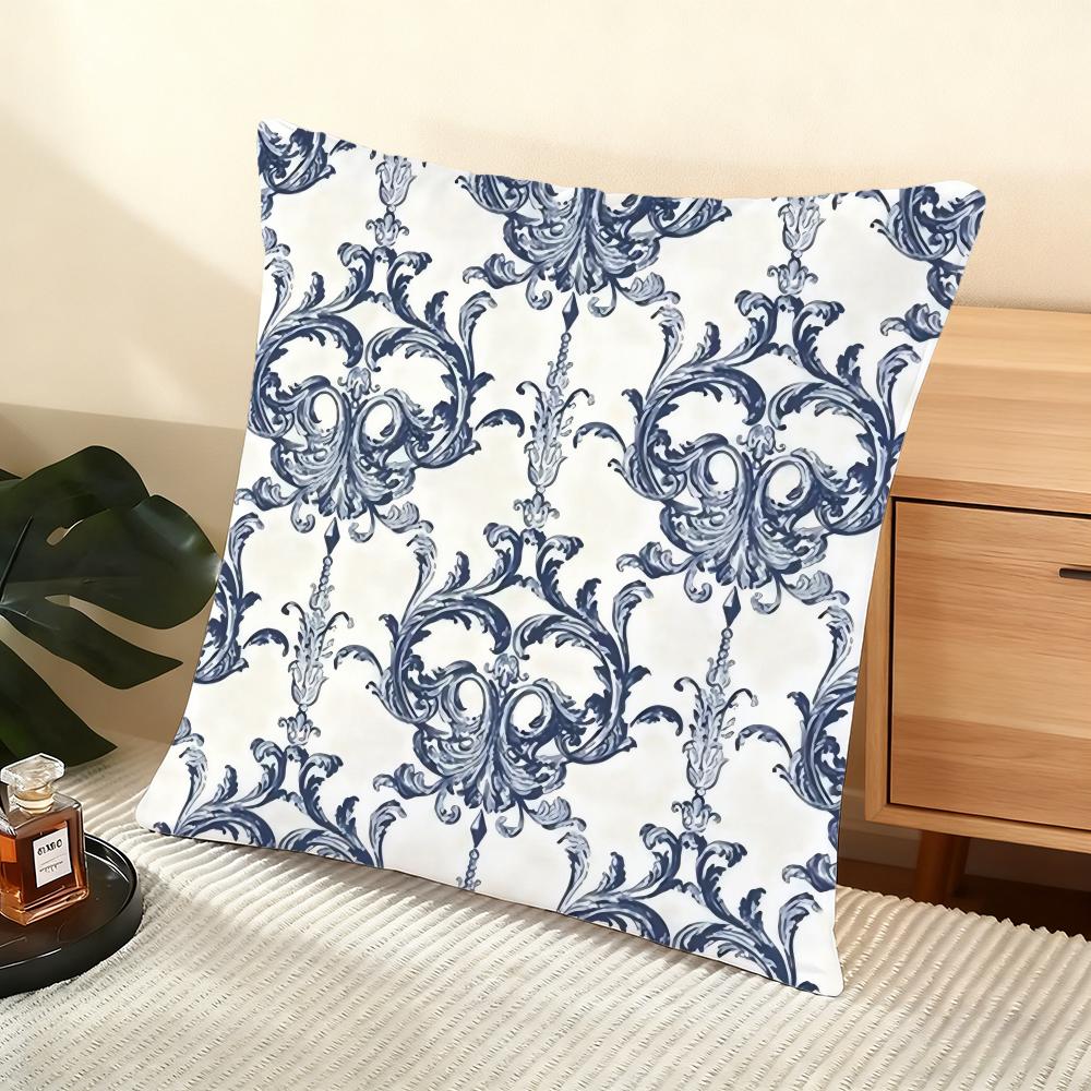 European retro Cushion Cover Soft Short Plush Pillow Cover Smooth Cozy Texture Aesthetic Cushion Case Home Decor