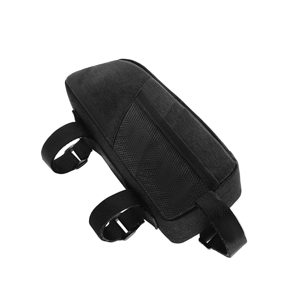 Top Tube Bike Bag Streamlined Design with Triple Hook and Loop Fasteners Side Mesh Pockets Durable Cycling Storage for