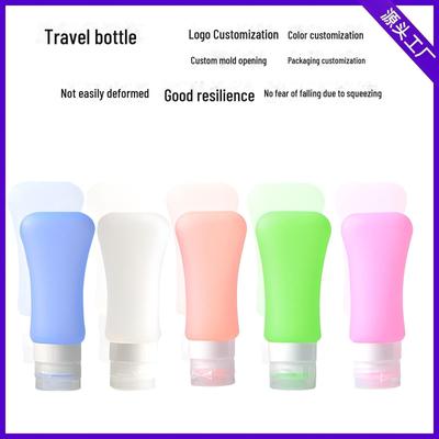 Tragbare doppelschichtige Reiseflasche aus Silikon für Shampoo und Lotion