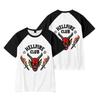 Women Men's Fashion Hellfire Club Graphic Printed Short Sleeve T-shirts Casual O-neck Cool Tops